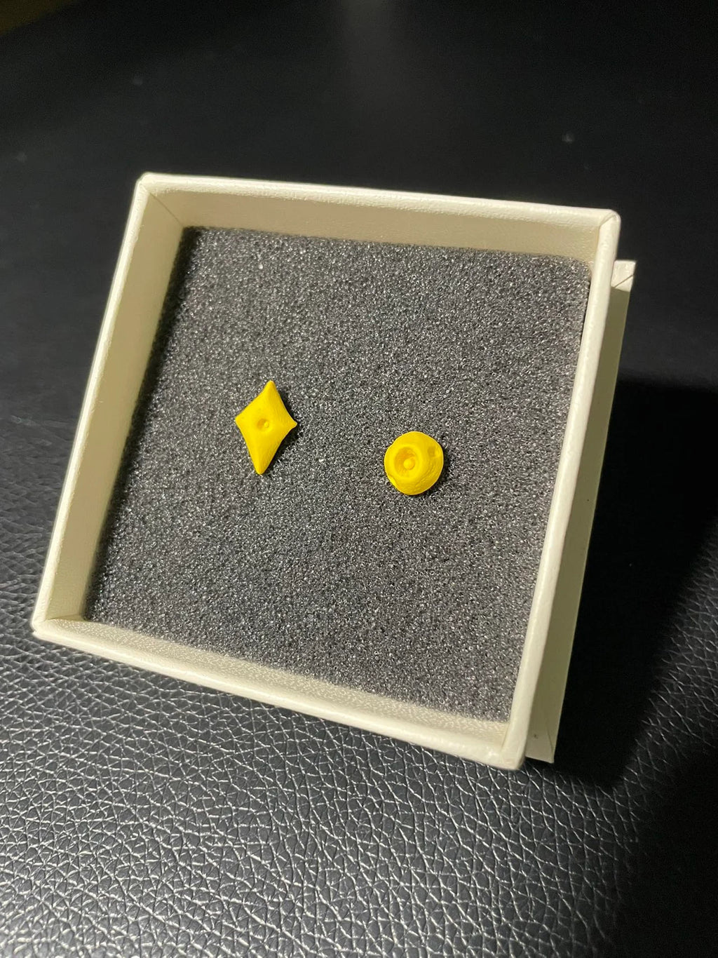 Handmade Mismatched Climbing Hold Shaped Earring Set