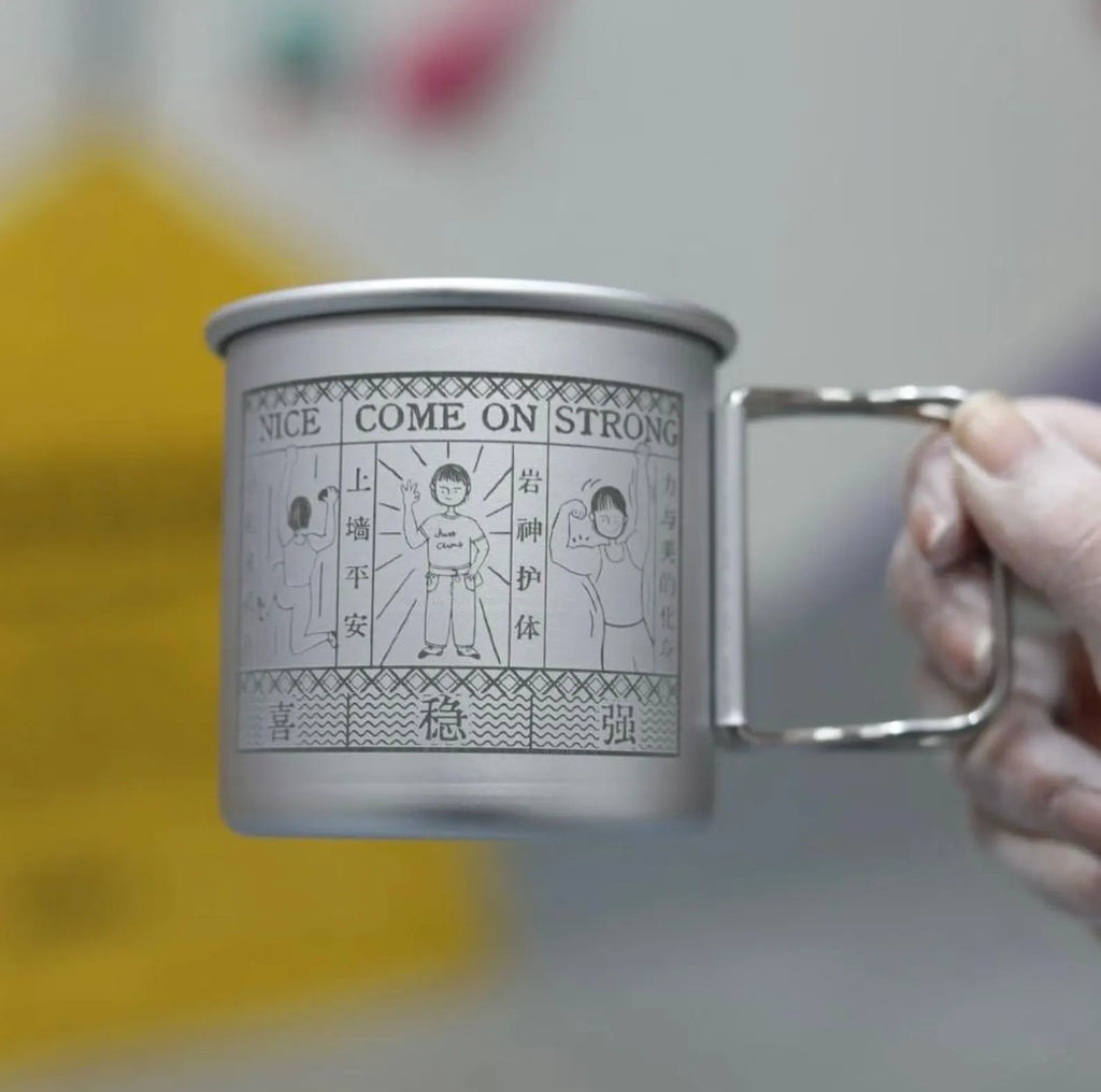 Nice, Come On, Strong – Original Lightweight Crag Mug (Outdoor, Camping, Backpacking, Travel, etc.)